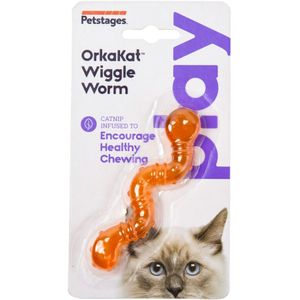 Petstages OrkaKat Catnip Wiggle Worm Oranje 10,1 x 18,4 x 1,0 cm