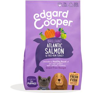 4x Edgard & Cooper Hondenvoer Puppy Verse Zalm en Kalkoen 2,5 kg