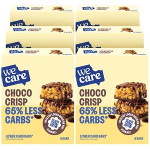 6x WeCare Lower Carb Bar Choco Crisp 5x30 gr