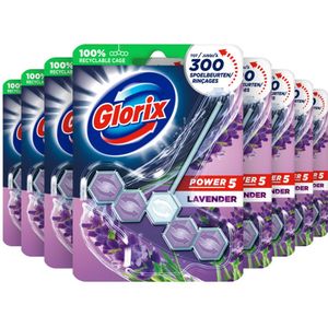 9x Glorix Toiletblok Lavendel