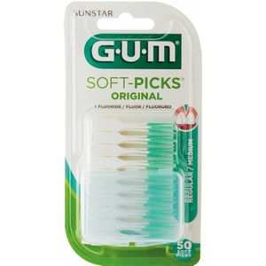 4x GUM Soft-Picks Original Regular 50 stuks