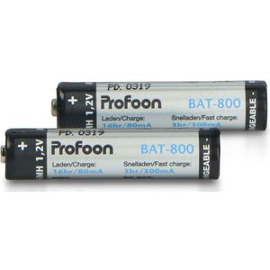 Profoon Oplaadbare Batterijen AAA 800mAh BAT-800 2 stuks