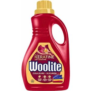 8x Woolite Wasmiddel Color met Keratine 25 wasbeurten 1,5 liter