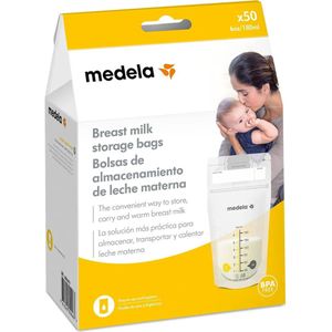 2x Medela Moedermelk Bewaarzakjes 180 ml 50 stuks