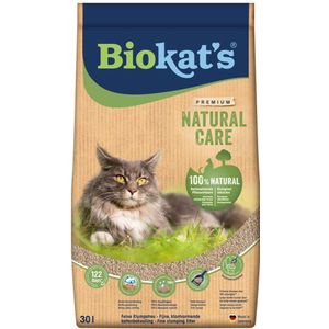 2+1 gratis: Biokat's Kattenbakvulling Natural Care 30 liter