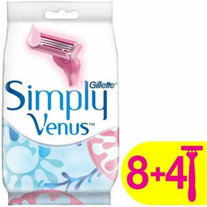 Gillette Venus Simply 3 Wegwerpmesjes 12 stuks