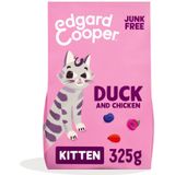6x Edgard & Cooper Kattenvoer Kitten Eend - Kip 325 gr