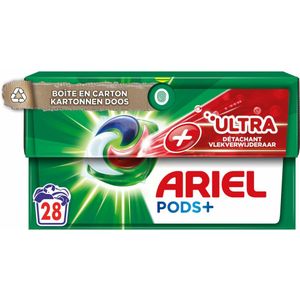 4x Ariel Wasmiddelcapsules Ultra Vlekverwijderaar Pods+ 28 stuks