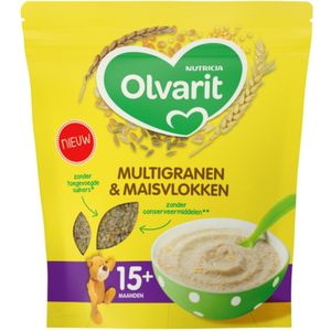 5x Olvarit Multigranen en Maisvlokken 15+ Maanden 200 gr