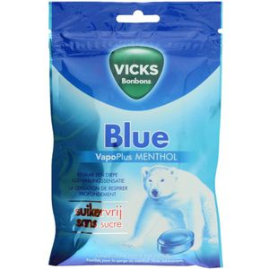 3x Vicks Blue Zak Suikervrij 72 gr