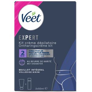 6x Veet Expert Ontharingscrème Bikini Kit 2 x 50 ml