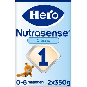 2x Hero Baby Nutrasense Classic 1 Zuigelingenmelk (0-6 mnd) 700 gr