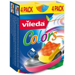 5x Vileda Schuursponzen Colors 4 stuks