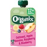 Organix Knijpfruit 12+m Haver Appel & Banaan 100 gr