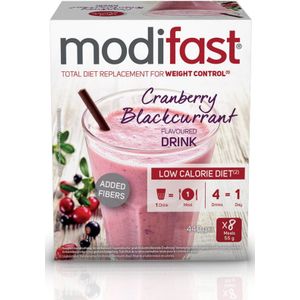 8x Modifast Intensive Milkshake Cranberry 8 x 55 gr
