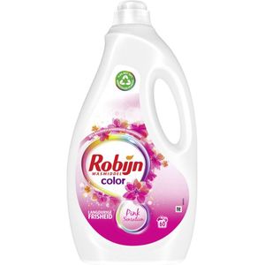 2+2 gratis: Robijn Vloeibaar Wasmiddel Pink Sensation Color 60 Wasbeurten 3 liter