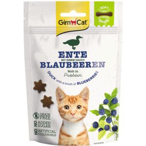 GimCat Kattensnack Soft Eend - Bosbessen 60 gr
