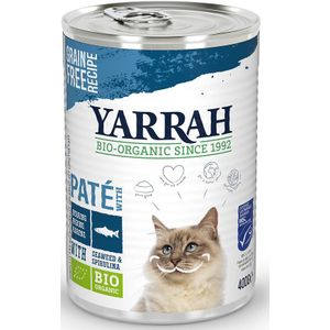 Yarrah Bio Kattenvoer Paté Vis 400 gr
