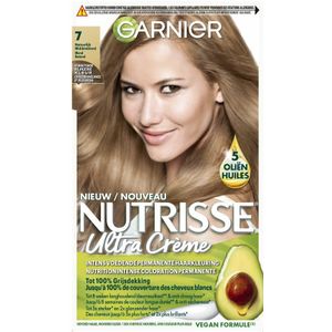 3x Garnier Nutrisse Ultra Crème Permanente Haarkleuring 7.0 Natuurlijk Blond