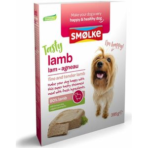 10x Smolke Hondenvoer Vers Gestoomd Lam 395 gr