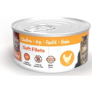 12x Hobby First Feline Blik Zachte Filets Kip 70 gr