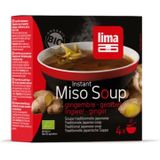 6x Lima Soep Miso Gember Instant Bio 60 gr