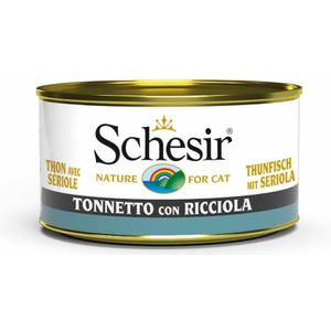 Schesir Kattenvoer Tonijn en Barnsteenmakreel 85 gr