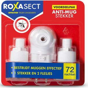 12x Roxasect Anti Mugstekker + 2 navullingen