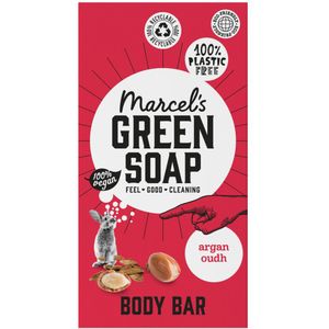6x Marcel's Green Soap Showerbar Argan & Oudh 150 gr