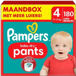 Pampers Baby Dry Luierbroekjes Maat 4 (9-15 kg) 180 stuks