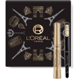 1+1 gratis: L'Oréal Geschenkset Telescopic Classic Mascara & Superliner Perfect Slim Zwart 2 stuks