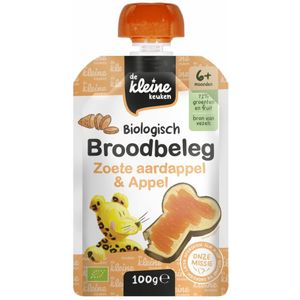 10x de Kleine Keuken Bio Broodbeleg Zoete Aardappel & Appel 100 gr