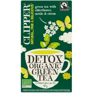 4x Clipper Thee Detox Green Tea 20 stuks