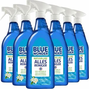 6x Blue Wonder 100% Natuurlijke Allesreiniger Spray Oranjebloesem 750 ml