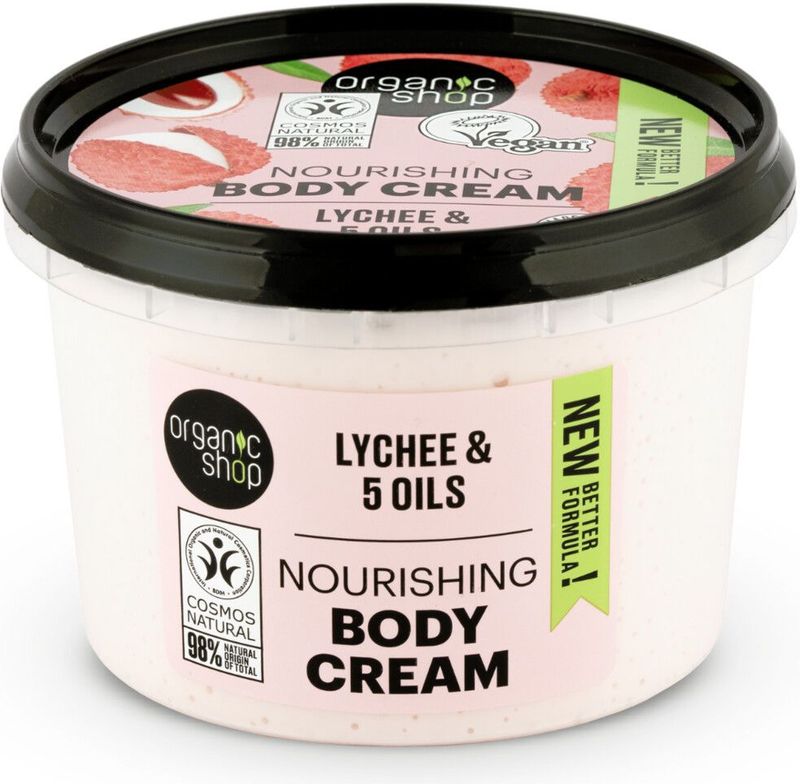 Organic Shop Nourishing Bodycrème Lychee 250 ml