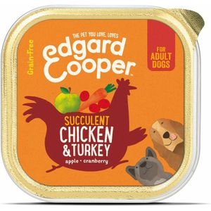 11x Edgard & Cooper Kuipje Vers Vlees Hondenvoer Kip - Kalkoen 150 gr