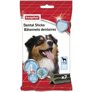 12x Beaphar Dental Sticks voor Honden M - L 7 stuks