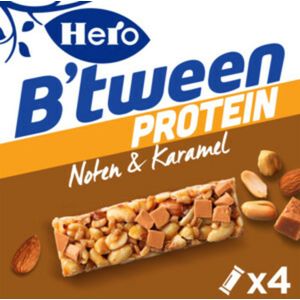 Hero B'tween Protein Noten & Karamel 4x24 gr