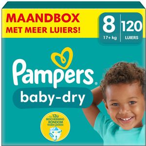Pampers Baby Dry Luiers Maat 8 (17 kg+) 120 stuks