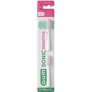 8x GUM Opzetborstels Sonic Daily Sensitive 2 stuks