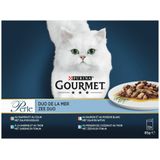 4x Gourmet Perle Mini Filets Multipack Zee Duo in Saus 12 x 85 gr