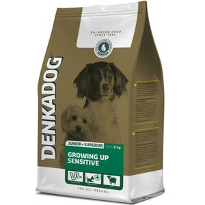 4x Denkadog Hondenvoer Growing Up Sensitive 2,5 kg