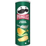 6x Pringles Chips Cheese & Onion 165 gr