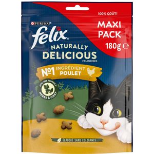 6x Felix Naturally Delicious Maxipack Kip 180 gr