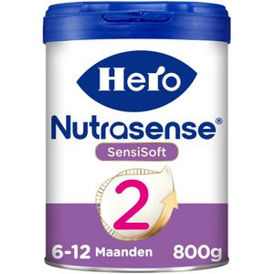 2x Hero Nutrasense SensiSoft 2 Opvolgmelk (6-12 mnd) 800 gr