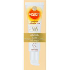 2x Vision Zonnebrand Face Fluid SPF 50+ 50 ml