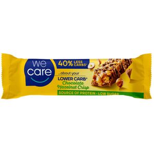 8x WeCare Lower Carb Reep Chocolate Hazelnut Crisp 37 gr