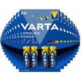 20x Varta Longlife Max Power Alkaline Batterijen AA 4 stuks