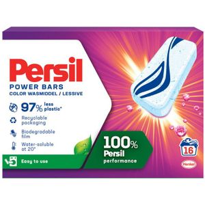 1+1 gratis: Persil Wasmiddel Power Bars Color 16 stuks