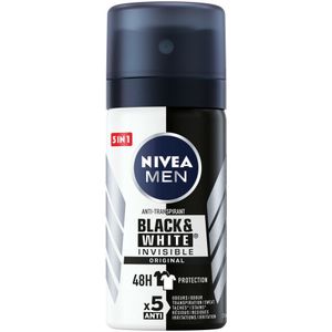 Nivea Men Deodorant Spray Invisible for Black en White Power 35 ml